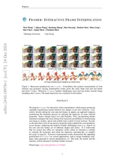 Framer: Interactive Frame Interpolation