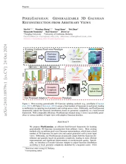 PixelGaussian: Generalizable 3D Gaussian Reconstruction from Arbitrary
  Views
