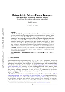Deterministic Fokker-Planck Transport -- With Applications to Sampling,
  Variational Inference, Kernel Mean Embeddings & Sequential Monte Carlo