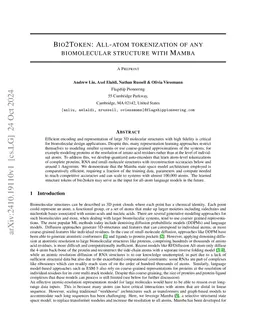 Bio2Token: All-atom tokenization of any biomolecular structure with Mamba