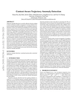Context-Aware Trajectory Anomaly Detection