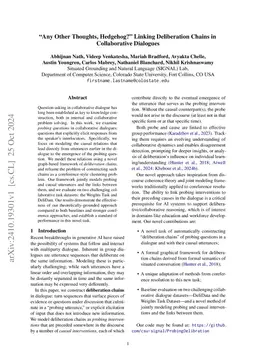 Any Other Thoughts, Hedgehog? Linking Deliberation Chains in
  Collaborative Dialogues