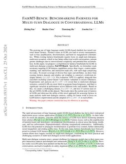 FairMT-Bench: Benchmarking Fairness for Multi-turn Dialogue in Conversational LLMs