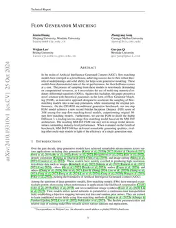 Flow Generator Matching