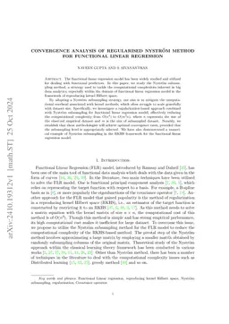 Convergence Analysis of regularised Nyström method for Functional
  Linear Regression