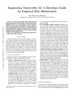 Engineering Trustworthy AI: A Developer Guide for Empirical Risk
  Minimization