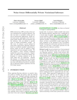 Noise-Aware Differentially Private Variational Inference