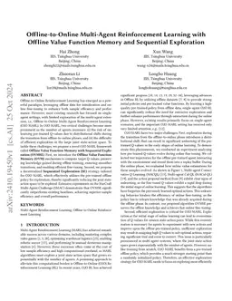 Offline-to-Online Multi-Agent Reinforcement Learning with Offline Value Function Memory and Sequential Exploration