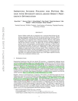 Improving Inverse Folding for Peptide Design with Diversity-regularized
  Direct Preference Optimization