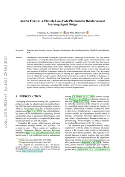 AgentForge: A Flexible Low-Code Platform for Reinforcement Learning Agent Design