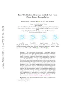 FastPCI: Motion-Structure Guided Fast Point Cloud Frame Interpolation