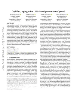CoqPilot, a plugin for LLM-based generation of proofs