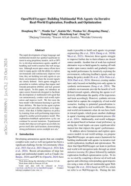 OpenWebVoyager: Building Multimodal Web Agents via Iterative Real-World
  Exploration, Feedback and Optimization