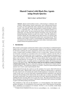 Shared Control with Black Box Agents using Oracle Queries