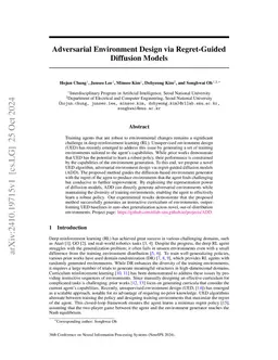 Adversarial Environment Design via Regret-Guided Diffusion Models