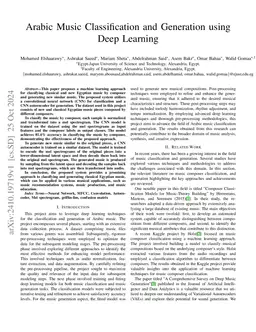 Arabic Music Classification and Generation using Deep Learning