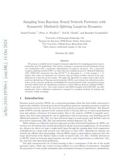 Sampling from Bayesian Neural Network Posteriors with Symmetric Minibatch Splitting Langevin Dynamics