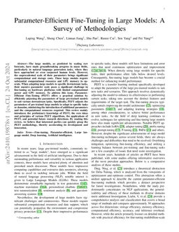 Parameter-Efficient Fine-Tuning in Large Models: A Survey of Methodologies