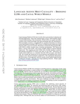 Language Agents Meet Causality -- Bridging LLMs and Causal World Models