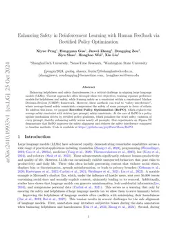 Enhancing Safety in Reinforcement Learning with Human Feedback via Rectified Policy Optimization