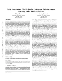 Random Policy Enables In-Context Reinforcement Learning within Trust Horizons