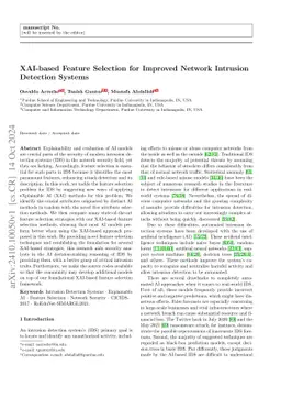 XAI-based Feature Selection for Improved Network Intrusion Detection
  Systems