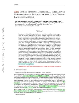 MMIE: Massive Multimodal Interleaved Comprehension Benchmark for Large Vision-Language Models