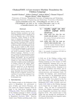 ChakmaNMT: Machine Translation for a Low-Resource and Endangered Language via Transliteration