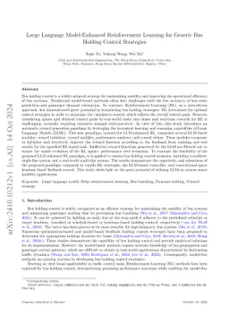Large Language Model-Enhanced Reinforcement Learning for Generic Bus Holding Control Strategies