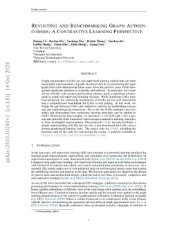 Revisiting and Benchmarking Graph Autoencoders: A Contrastive Learning
  Perspective