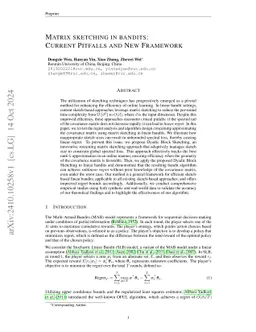 Revisiting Matrix Sketching in Linear Bandits: Achieving Sublinear Regret via Dyadic Block Sketching