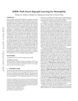 DiRW: Path-Aware Digraph Learning for Heterophily