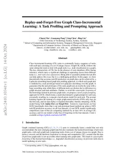 Replay-and-Forget-Free Graph Class-Incremental Learning: A Task
  Profiling and Prompting Approach