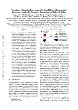 Parenting: Optimizing Knowledge Selection of Retrieval-Augmented Language Models with Parameter Decoupling and Tailored Tuning