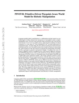 PIVOT-R: Primitive-Driven Waypoint-Aware World Model for Robotic
  Manipulation