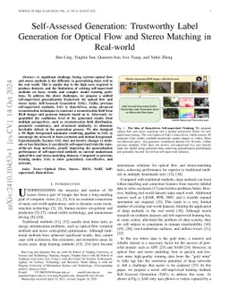 Self-Assessed Generation: Trustworthy Label Generation for Optical Flow
  and Stereo Matching in Real-world
