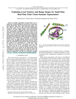 Exploiting Local Features and Range Images for Small Data Real-Time
  Point Cloud Semantic Segmentation