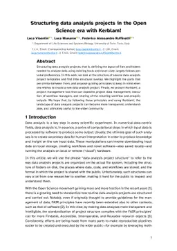 Structuring data analysis projects in the Open Science era with Kerblam!