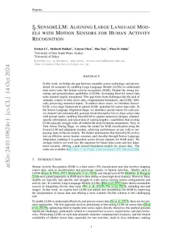 SensorLLM: Aligning Large Language Models with Motion Sensors for Human Activity Recognition