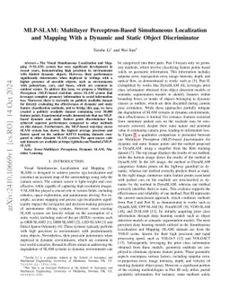 MLP-SLAM: Multilayer Perceptron-Based Simultaneous Localization and Mapping