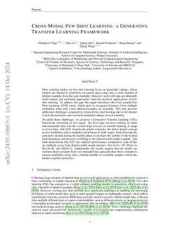 Cross-Modal Few-Shot Learning: a Generative Transfer Learning Framework