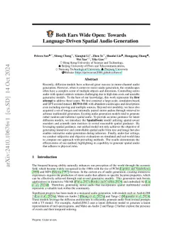 Both Ears Wide Open: Towards Language-Driven Spatial Audio Generation