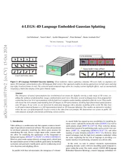4-LEGS: 4D Language Embedded Gaussian Splatting