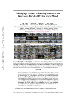 DrivingDojo Dataset: Advancing Interactive and Knowledge-Enriched
  Driving World Model
