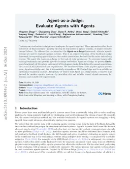 Agent-as-a-Judge: Evaluate Agents with Agents