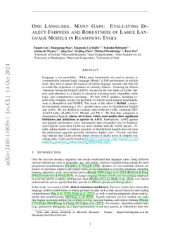 Assessing Dialect Fairness and Robustness of Large Language Models in Reasoning Tasks