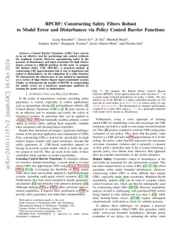 RPCBF: Constructing Safety Filters Robust to Model Error and
  Disturbances via Policy Control Barrier Functions