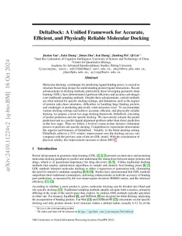 DeltaDock: A Unified Framework for Accurate, Efficient, and Physically
  Reliable Molecular Docking