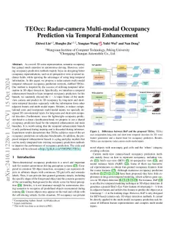 TEOcc: Radar-camera Multi-modal Occupancy Prediction via Temporal
  Enhancement