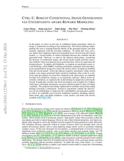 Ctrl-U: Robust Conditional Image Generation via Uncertainty-aware Reward Modeling